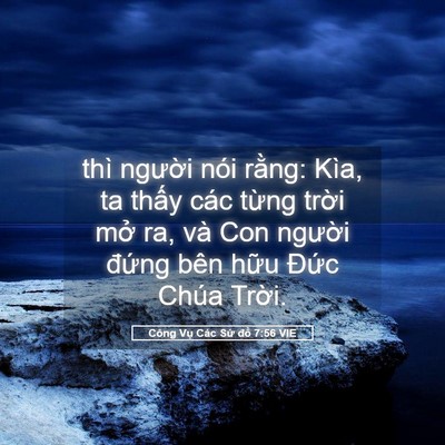 Picture 05 - Công Vụ Các Sứ đồ 7:56 VIE - thì người nói rằng: Kìa, ta thấy các - Bible Verse Picture