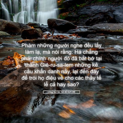 Picture 05 - Công Vụ Các Sứ đồ 9:21 VIE - Phàm những người nghe đều lấy làm - Bible Verse Picture