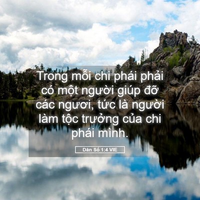 Picture 05 - Dân Số 1:4 VIE - Trong mỗi chi phái phải có một người - Bible Verse Picture