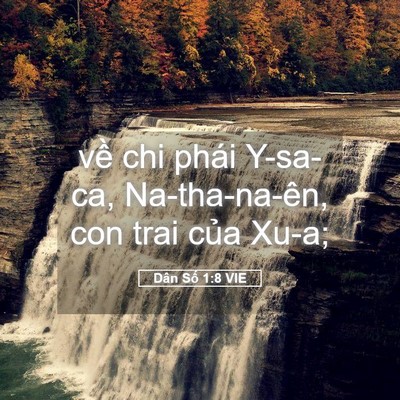 Picture 05 - Dân Số 1:8 VIE - về chi phái Y-sa-ca, Na-tha-na-ên, con trai - Bible Verse Picture