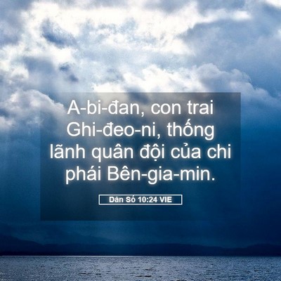 Picture 05 - Dân Số 10:24 VIE - A-bi-đan, con trai Ghi-đeo-ni, thống lãnh - Bible Verse Picture