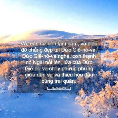 Picture 05 - Dân Số 11:1 VIE - Vả, dân sự bèn lằm bằm, và điều - Bible Verse Picture