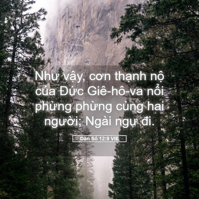 Picture 05 - Dân Số 12:9 VIE - Như vậy, cơn thạnh nộ của Đức - Bible Verse Picture