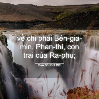 Picture 05 - Dân Số 13:9 VIE - về chi phái Bên-gia-min, Phan-thi, con trai - Bible Verse Picture