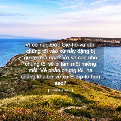 Picture 05 - Dân Số 14:3 VIE - Vì cớ nào Đức Giê-hô-va dẫn chúng - Bible Verse Picture
