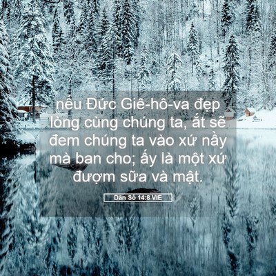 Picture 05 - Dân Số 14:8 VIE - nếu Đức Giê-hô-va đẹp lòng cùng - Bible Verse Picture