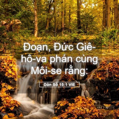 Picture 05 - Dân Số 15:1 VIE - Đoạn, Đức Giê-hô-va phán cùng Môi-se - Bible Verse Picture
