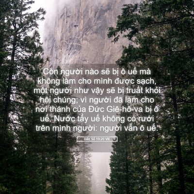 Picture 05 - Dân Số 19:20 VIE - Còn người nào sẽ bị ô uế mà không - Bible Verse Picture