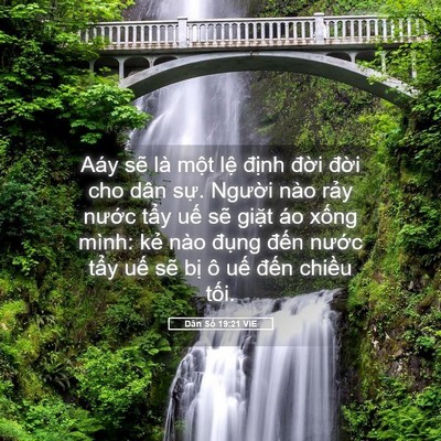 Picture 05 - Dân Số 19:21 VIE - Aáy sẽ là một lệ định đời đời - Bible Verse Picture