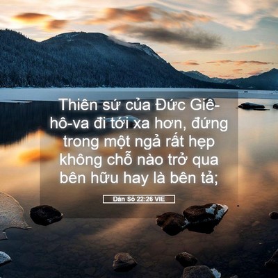 Picture 05 - Dân Số 22:26 VIE - Thiên sứ của Đức Giê-hô-va đi tới xa - Bible Verse Picture