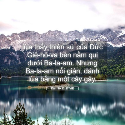 Picture 05 - Dân Số 22:27 VIE - lừa thấy thiên sứ của Đức Giê-hô-va - Bible Verse Picture