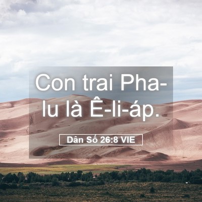 Picture 05 - Dân Số 26:8 VIE - Con trai Pha-lu là - Bible Verse Picture