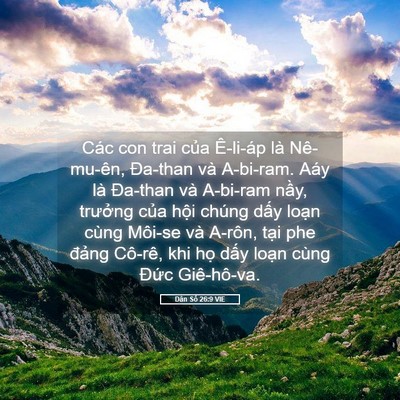Picture 05 - Dân Số 26:9 VIE - Các con trai của Ê-li-áp là Nê-mu-ên, - Bible Verse Picture