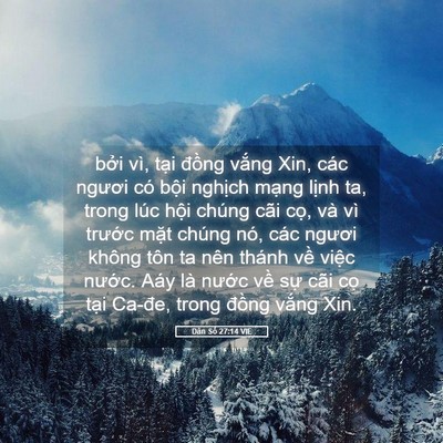 Picture 05 - Dân Số 27:14 VIE - bởi vì, tại đồng vắng Xin, các ngươi - Bible Verse Picture