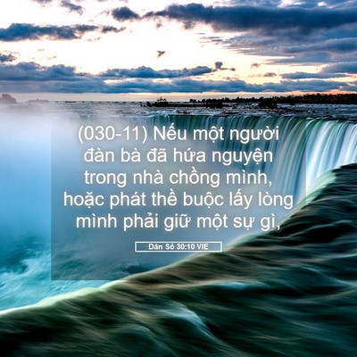 Picture 05 - Dân Số 30:10 VIE - (030-11) Nếu một người đàn bà đã - Bible Verse Picture