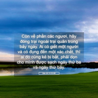 Picture 05 - Dân Số 31:19 VIE - Còn về phần các ngươi, hãy đóng trại - Bible Verse Picture