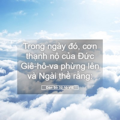Picture 05 - Dân Số 32:10 VIE - Trong ngày đó, cơn thạnh nộ của Đức - Bible Verse Picture