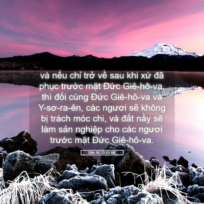 Picture 05 - Dân Số 32:22 VIE - và nếu chỉ trở về sau khi xứ đã - Bible Verse Picture