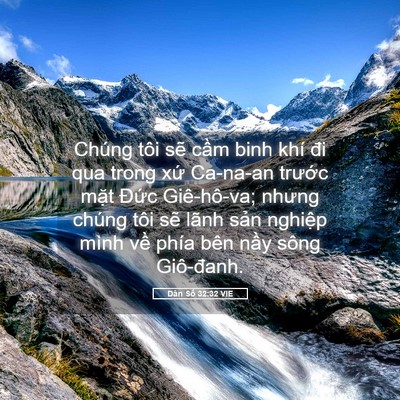 Picture 05 - Dân Số 32:32 VIE - Chúng tôi sẽ cầm binh khí đi qua trong - Bible Verse Picture