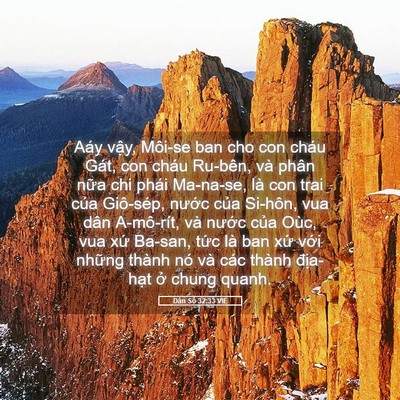 Picture 05 - Dân Số 32:33 VIE - Aáy vậy, Môi-se ban cho con cháu Gát, con - Bible Verse Picture