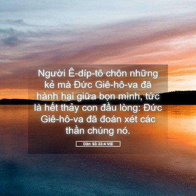 Picture 05 - Dân Số 33:4 VIE - Người Ê-díp-tô chôn những kẻ mà - Bible Verse Picture