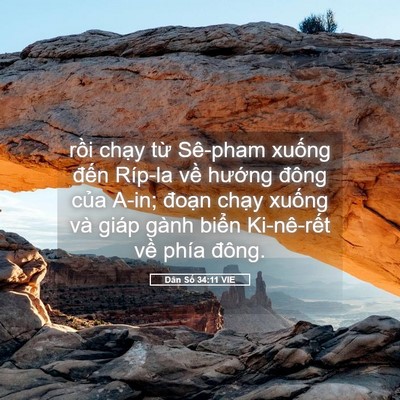 Picture 05 - Dân Số 34:11 VIE - rồi chạy từ Sê-pham xuống đến Ríp-la - Bible Verse Picture