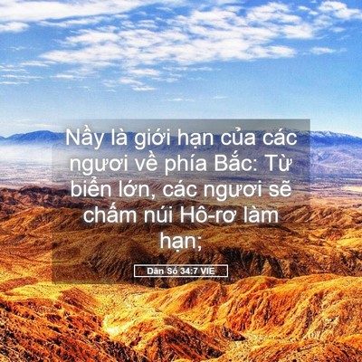 Picture 05 - Dân Số 34:7 VIE - Nầy là giới hạn của các ngươi về - Bible Verse Picture