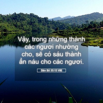 Picture 05 - Dân Số 35:13 VIE - Vậy, trong những thành các ngươi - Bible Verse Picture