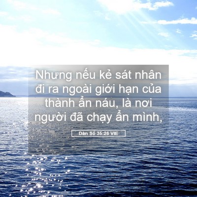Picture 05 - Dân Số 35:26 VIE - Nhưng nếu kẻ sát nhân đi ra ngoài giới - Bible Verse Picture