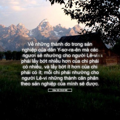 Picture 05 - Dân Số 35:8 VIE - Về những thành do trong sản nghiệp của - Bible Verse Picture