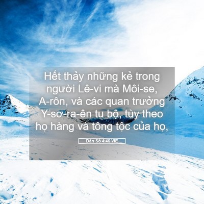 Picture 05 - Dân Số 4:46 VIE - Hết thảy những kẻ trong người Lê-vi - Bible Verse Picture