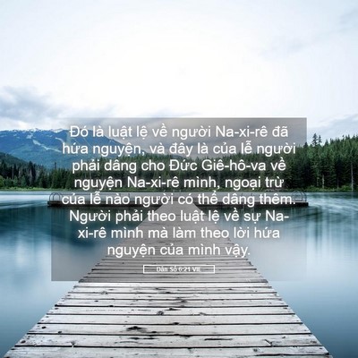 Picture 05 - Dân Số 6:21 VIE - Đó là luật lệ về người Na-xi-rê đã - Bible Verse Picture