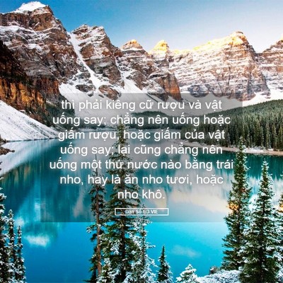 Picture 05 - Dân Số 6:3 VIE - thì phải kiêng cữ rượu và vật uống - Bible Verse Picture