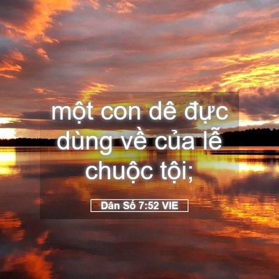 Picture 05 - Dân Số 7:52 VIE - một con dê đực dùng về của lễ - Bible Verse Picture