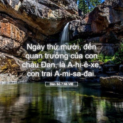 Picture 05 - Dân Số 7:66 VIE - Ngày thứ mười, đến quan trưởng của - Bible Verse Picture