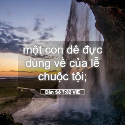 Picture 05 - Dân Số 7:82 VIE - một con dê đực dùng về của lễ - Bible Verse Picture