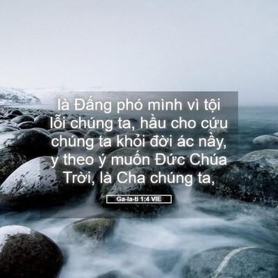 Picture 05 - Ga-la-ti 1:4 VIE - là Đấng phó mình vì tội lỗi chúng ta, - Bible Verse Picture