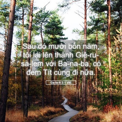 Picture 05 - Ga-la-ti 2:1 VIE - Sau đó mười bốn năm, tôi lại lên - Bible Verse Picture