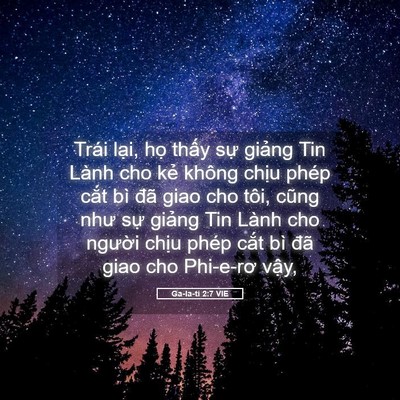 Picture 05 - Ga-la-ti 2:7 VIE - Trái lại, họ thấy sự giảng Tin Lành - Bible Verse Picture