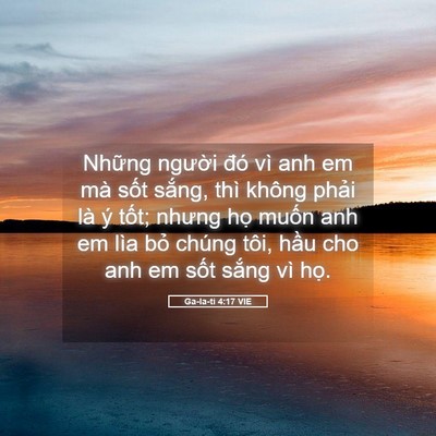 Picture 05 - Ga-la-ti 4:17 VIE - Những người đó vì anh em mà sốt - Bible Verse Picture
