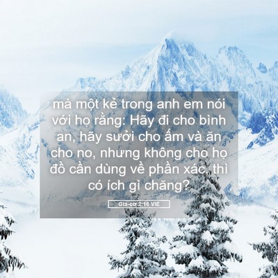 Picture 05 - Gia-cơ 2:16 VIE - mà một kẻ trong anh em nói với họ - Bible Verse Picture