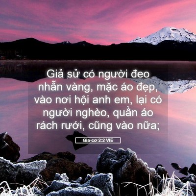 Picture 05 - Gia-cơ 2:2 VIE - Giả sử có người đeo nhẫn vàng, mặc - Bible Verse Picture