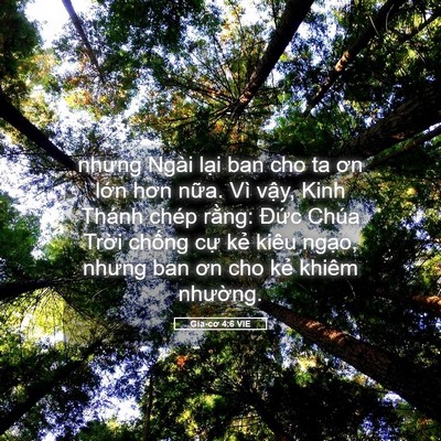 Picture 05 - Gia-cơ 4:6 VIE - nhưng Ngài lại ban cho ta ơn lớn hơn - Bible Verse Picture