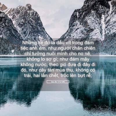 Picture 05 - Giu-đe 1:12 VIE - Những kẻ đó là dấu vít trong đám - Bible Verse Picture