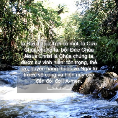 Picture 05 - Giu-đe 1:25 VIE - là Đức Chúa Trời có một, là Cứu - Bible Verse Picture