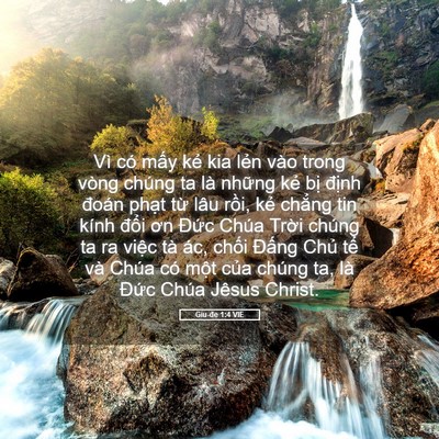 Picture 05 - Giu-đe 1:4 VIE - Vì có mấy kẻ kia lẻn vào trong vòng - Bible Verse Picture