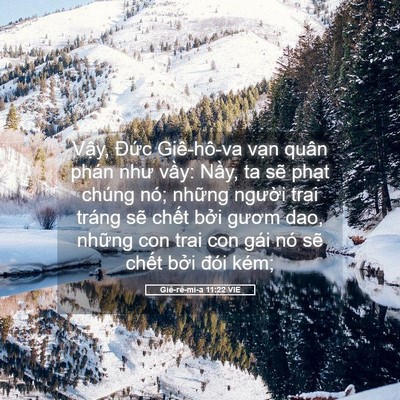 Picture 05 - Giê-rê-mi-a 11:22 VIE - Vậy, Đức Giê-hô-va vạn quân phán như - Bible Verse Picture