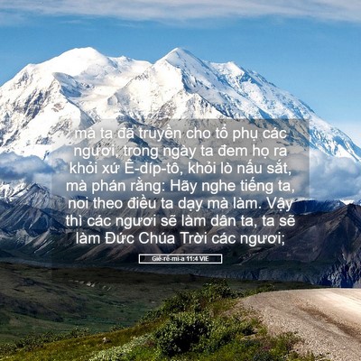 Picture 05 - Giê-rê-mi-a 11:4 VIE - mà ta đã truyền cho tổ phụ các ngươi, - Bible Verse Picture