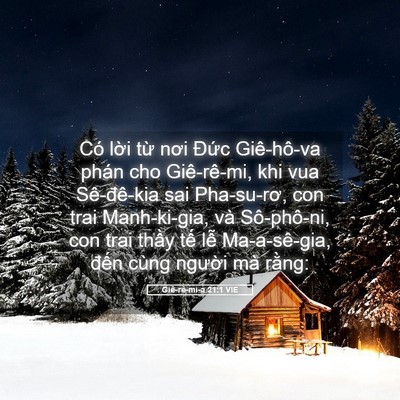 Picture 05 - Giê-rê-mi-a 21:1 VIE - Có lời từ nơi Đức Giê-hô-va phán cho - Bible Verse Picture