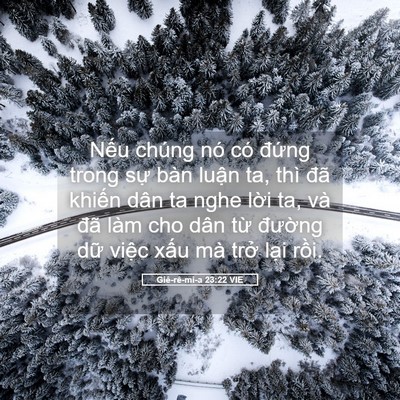 Picture 05 - Giê-rê-mi-a 23:22 VIE - Nếu chúng nó có đứng trong sự bàn - Bible Verse Picture